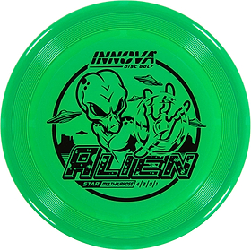 Innova Star Alien - Multipurpose Disc With Accurate Landing. Green color disc with black stamp.