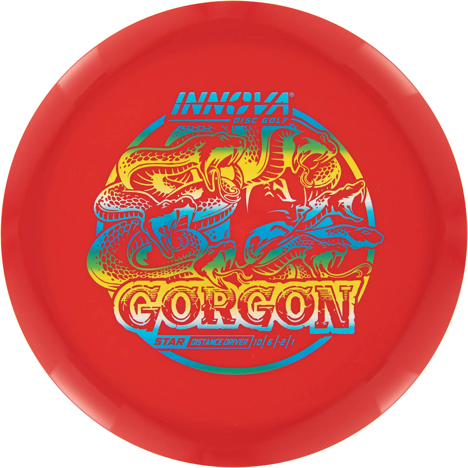 Innova Star Gorgon - Understable Distance Driver. Red color.