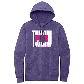 Throw Pink Block Fleece Hoodie