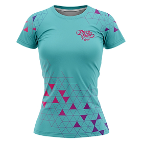 Throw Pink Womens Grid Jersey