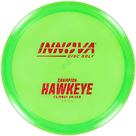 Innova Hawkeye - Champion Fairway Driver. Neon green color. 