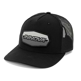 Striped Bar Patch Snapback Mesh Hat