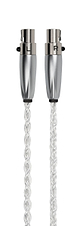 Meze Ultra Pure Silver Kabel – Dual 4-pin Mini XLR til 3,5 mm