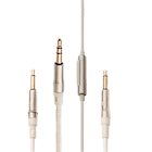 Meze mono 3.5 mm to 3.5 mm 1.2 m White/Silver standard cable with mic and remote