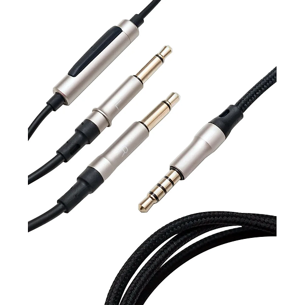 Meze mono 3.5 mm to 3.5 mm 1.2 m Black/Silver standard cable with mic and remote