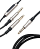 Meze mono 3.5 mm to 3.5 mm 1.2 m Black/Silver standard cable with mic and remote