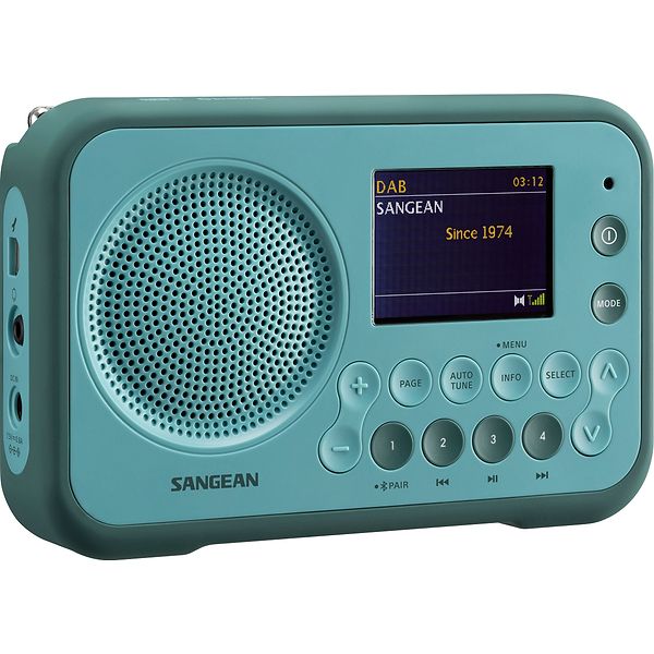 Sangean DPR-76BT Radio med Bluetooth Light Blue