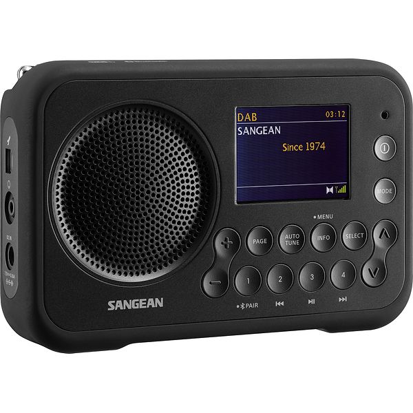 Sangean DPR-76BT Radio med Bluetooth Metal Grey