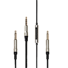 Meze mono 3.5 mm to 3.5 mm 1.5 m Black/Silver standard cable with mic and remote