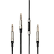 Meze mono 3.5 mm to 3.5 mm 1.5 m Black/Silver standard cable with mic and remote