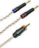 Meze mono 3.5 mm to 2.5 mm balanced silver plated PCUHD premium cable