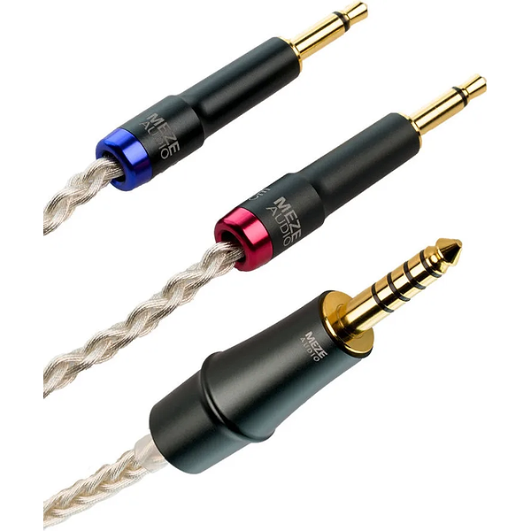 Meze mono 3.5 mm to 4.4 mm balanced silver plated PCUHD premium cable