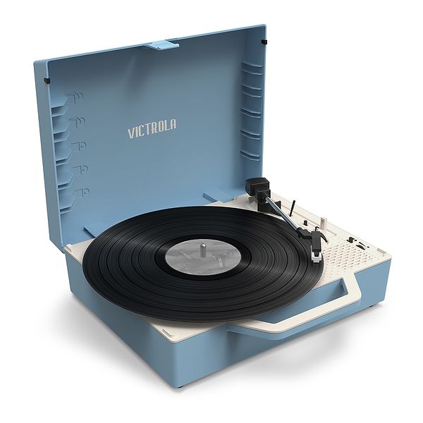 Victrola VSC-725SB Re-Spin Kuffert Pladespiller Light Blue