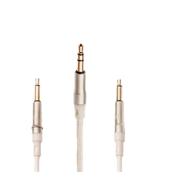 Meze mono 3.5 mm to 3.5 mm 3 m White/Silver standard cable