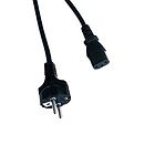 Strømkabel IEC320 EU 230v Sort
