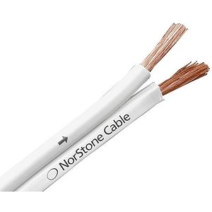 NorStone W250 Højttalerkabel (2 x 2.5mm2) Hvid