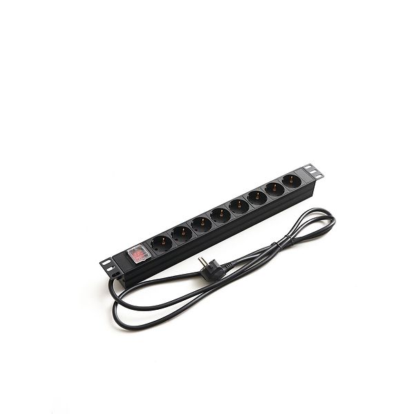 NorStone Pro EU Power plug with Switch 8 schuko 2m