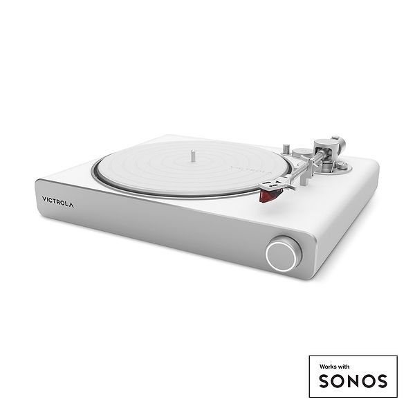 Victrola VPT-3000 Pladespiller - works with Sonos - Pearl White