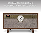 Victrola VTA-830SB Century with Clock - Pladespiller - CD - Kassette - Valnød
