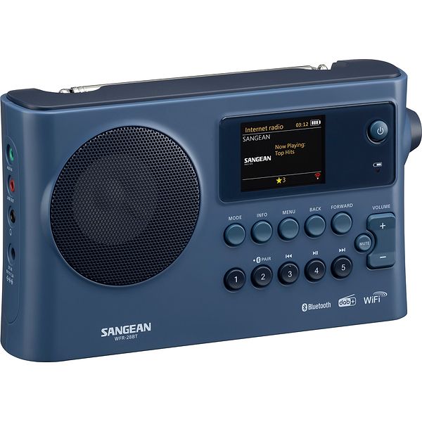 Sangean WFR-28BT FM, DAB+ og Internetradio Mørkeblå
