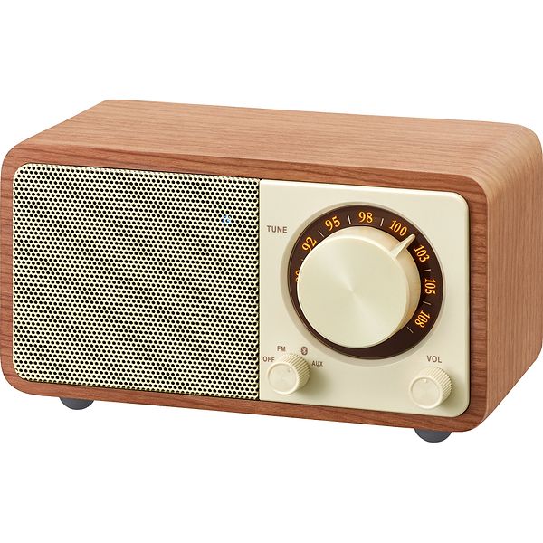 Sangean WR-7 PLUS Kompakt Genopladelig Radio Natural Cherry