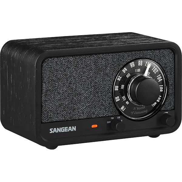 Sangean WR-8 Genopladelig Retro Radio Midnight Oak