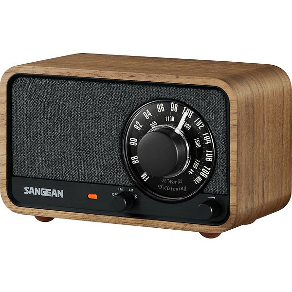 Sangean WR-8 Genopladelig Retro Radio Vintage Walnut