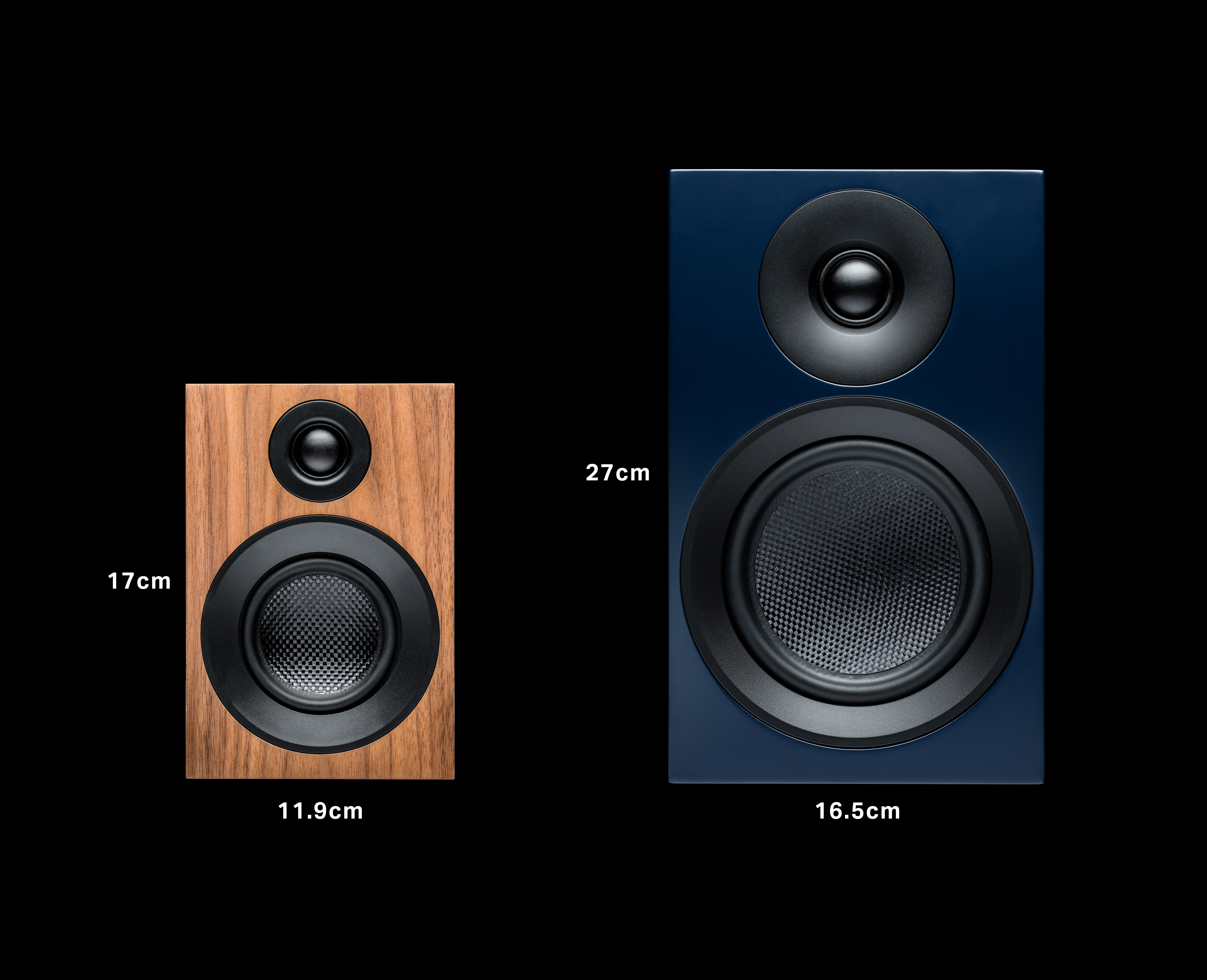 Speaker-Box-5E-Carbon-Speaker-Box-3E-Carbon-SIZE-COMPARISON