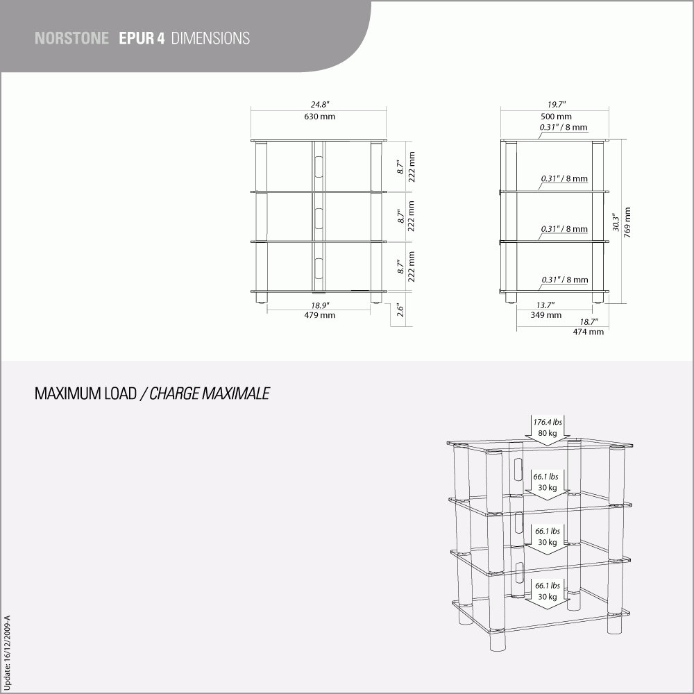 NorStone Epur 4 Hifi Rack
