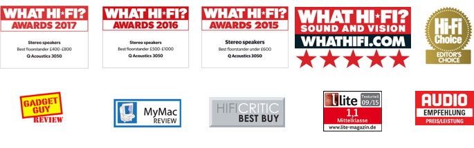 Q Acoustics 3050i Awards