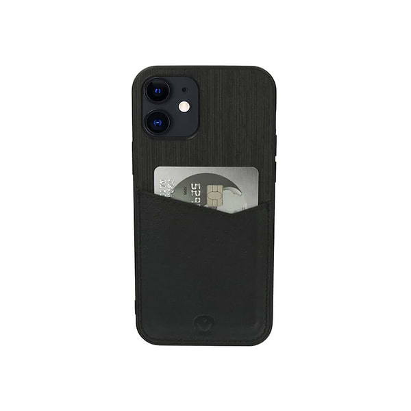 Valenta Back Cover Black Card Slot iPhone 12 mini