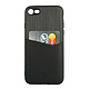 Valenta Back Cover Black Card Slot iPhone SE 2020/2022/8/7
