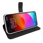 Valenta Book Case Leather Black - Gel Skin iPhone 13 Pro Max