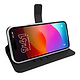 Valenta Book Case Leather Black - Gel Skin iPhone 13 Mini