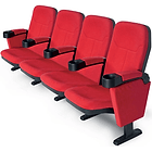 Lumene Biografstol - Komplet 4-er Sektion