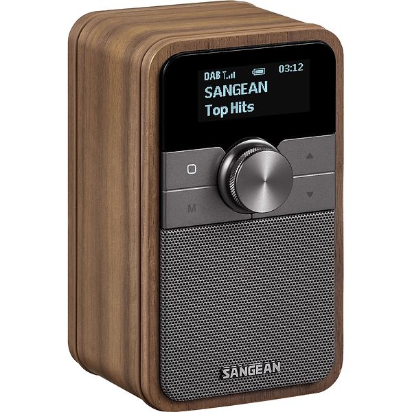 Sangean DDR-8 DAB+ Genopladelig Radio med BT Vintage Walnut