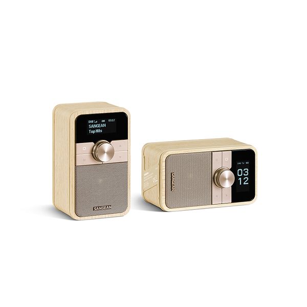 Sangean DDR-8 DAB+ Genopladelig Radio med BT White Ash