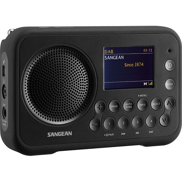 Sangean DPR-76BT Radio med Bluetooth Metal Grey