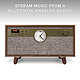 Victrola VTA-830SB Century with Clock - Pladespiller - CD - Kassette - Valnød