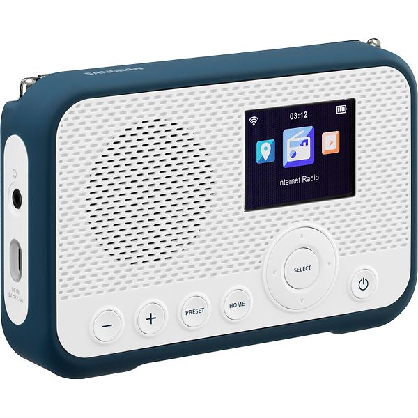 Sangean WFR-39 DAB+, FM, Spotify og Internetradio Hvid
