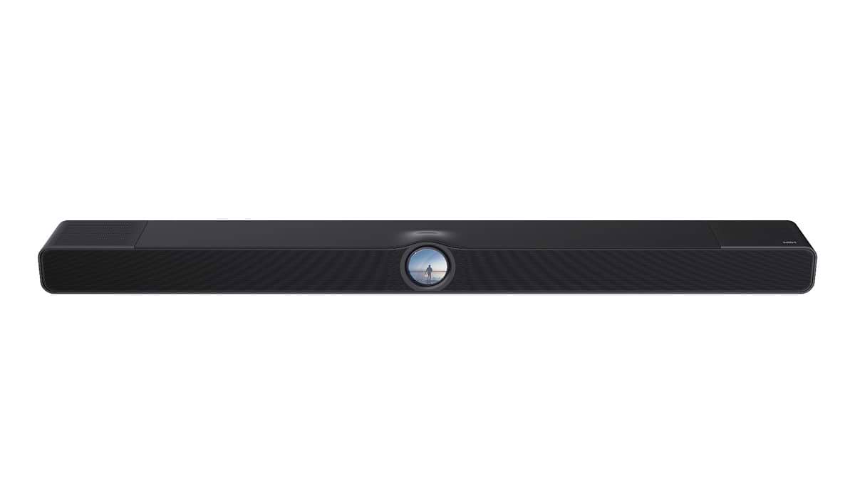 WiiM Bar soundbar med integreret rund touchskærm
