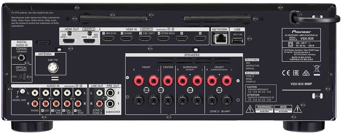 pioneer-VSX935-bagside