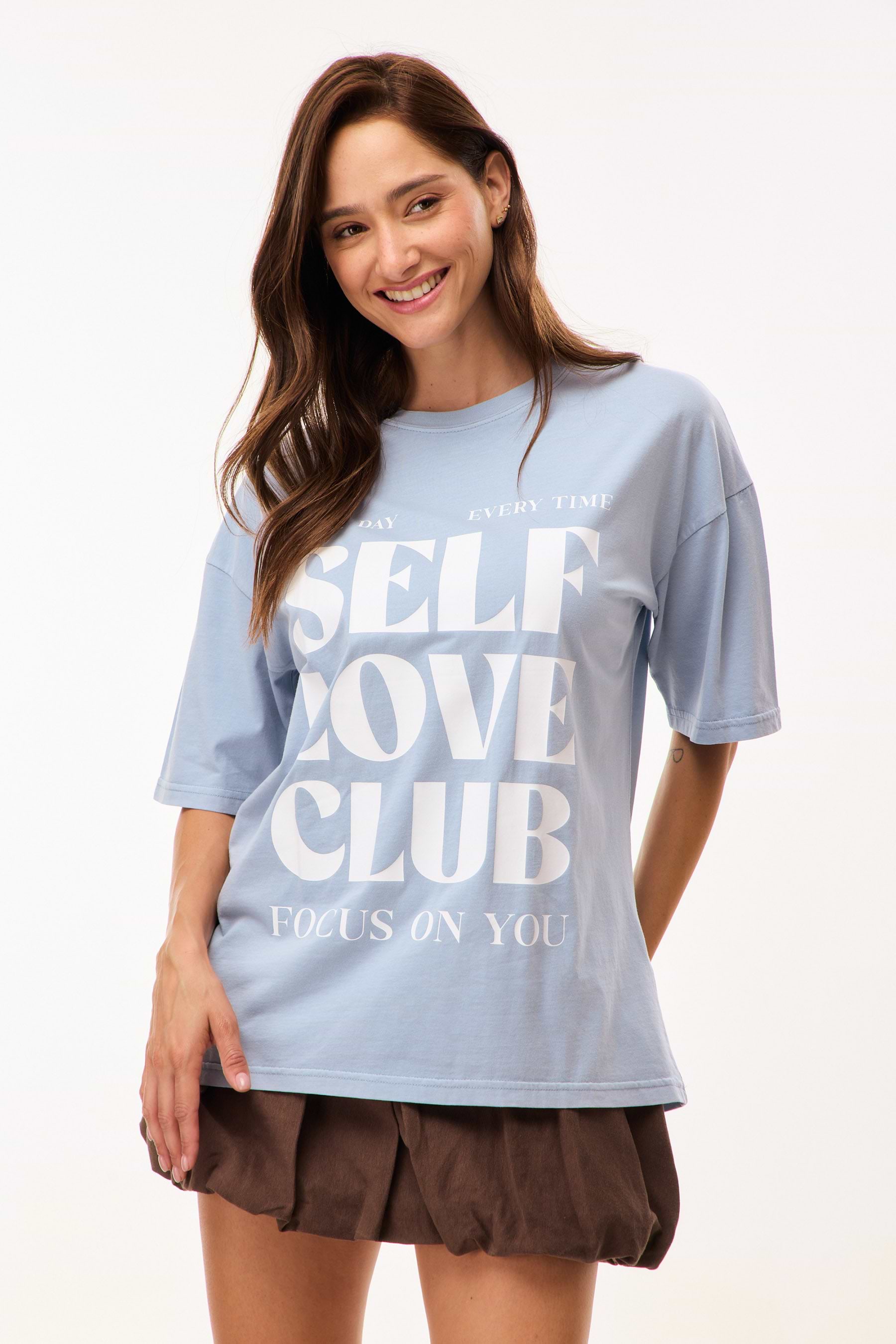 SELF LOVE טי שטופה image number undefined