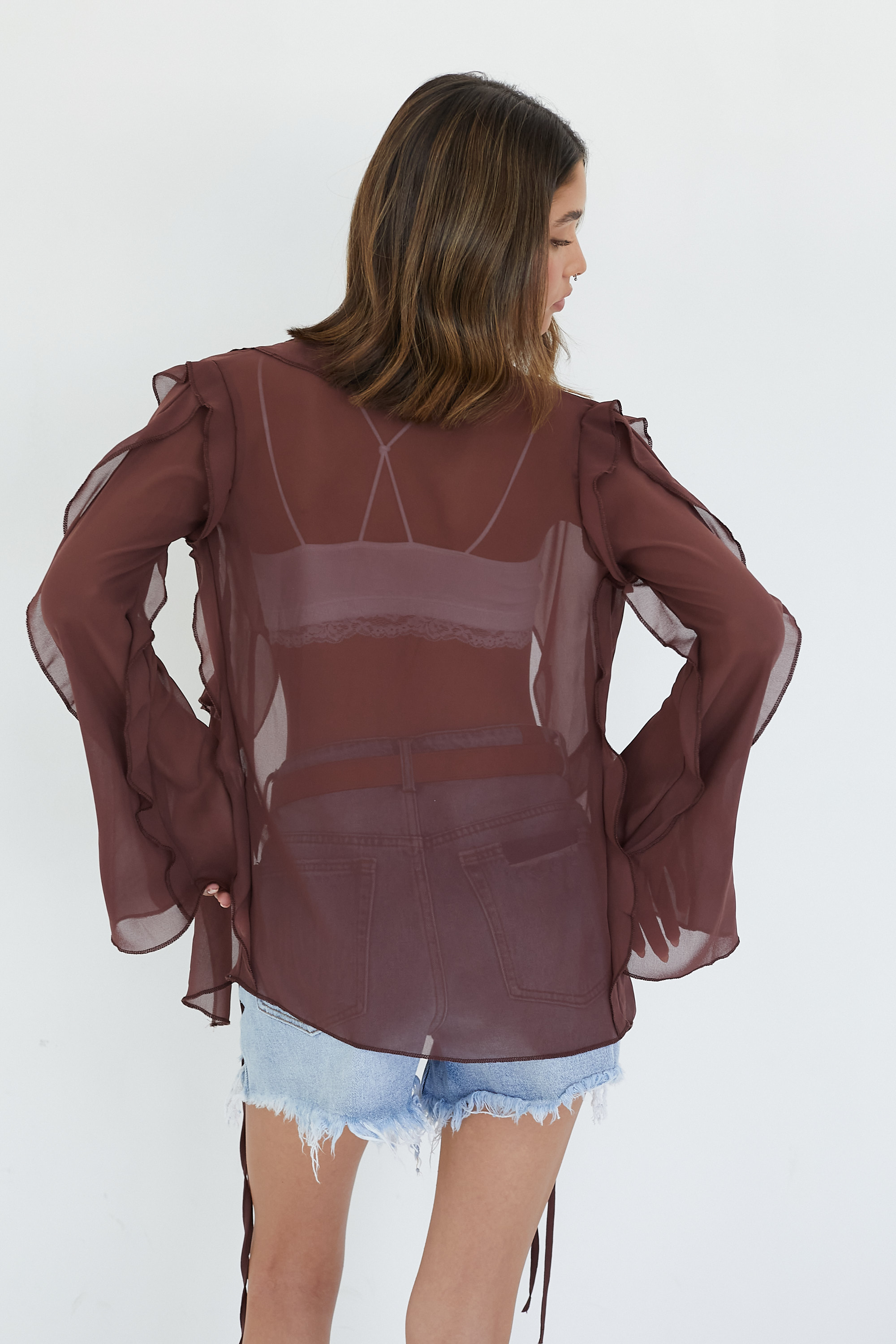 RUFFLE - טופ קשירה image number undefined