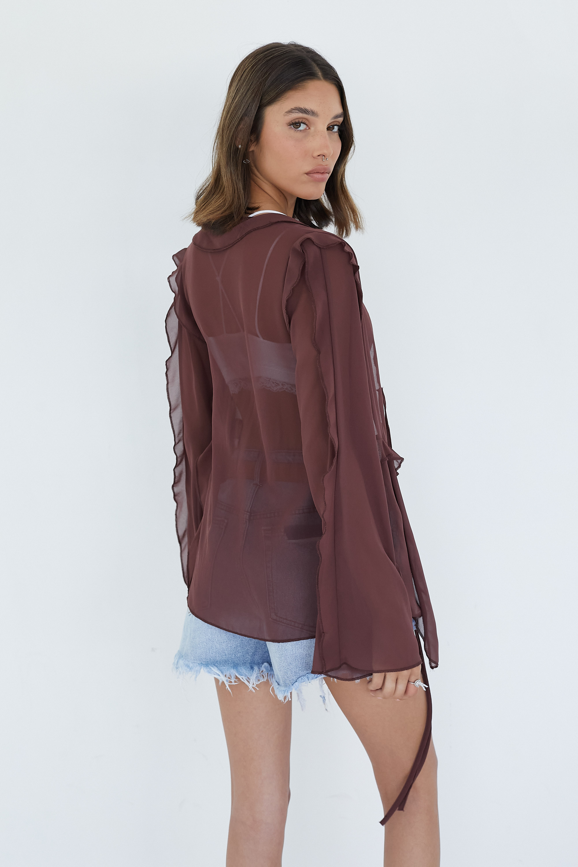 RUFFLE - טופ קשירה image number undefined