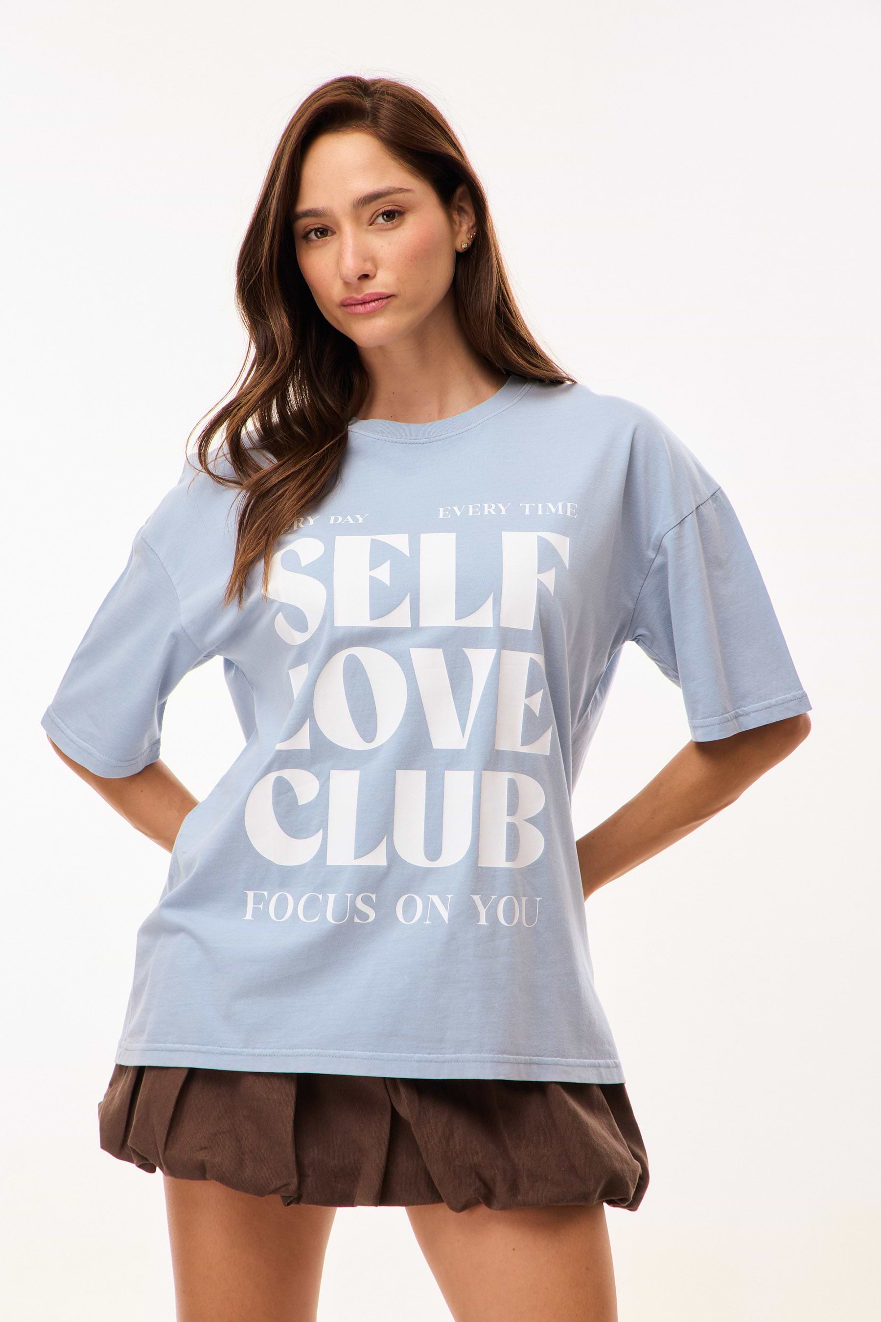 SELF LOVE טי שטופה image number undefined