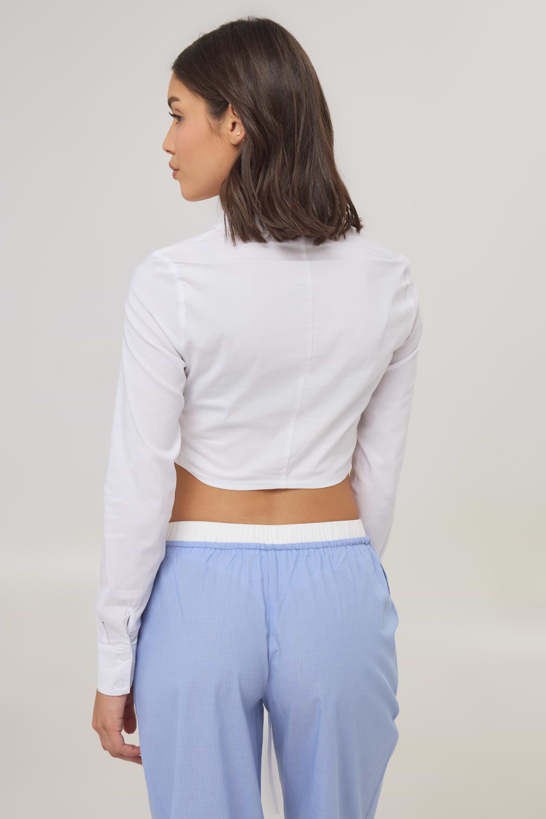 חולצת כיווצים כפתרה נעמי קרופ ניו image number undefined