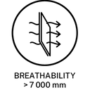 Breathability 7000mm