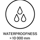 Waterproofness 10000mm