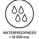 Waterproofness 15000mm